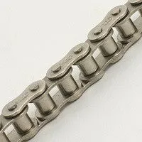 25-1R Stainless Steel Chain 10 ft | 25 SS Single Strand Chain  | Ball Bearings | Belts