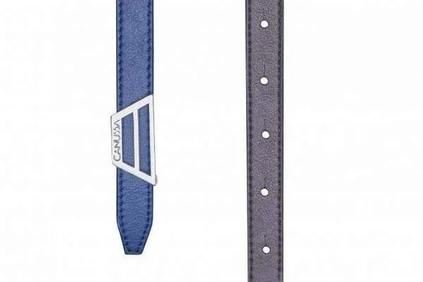 Adapt Reversible Vegan Leather Belt | Blue & Brown