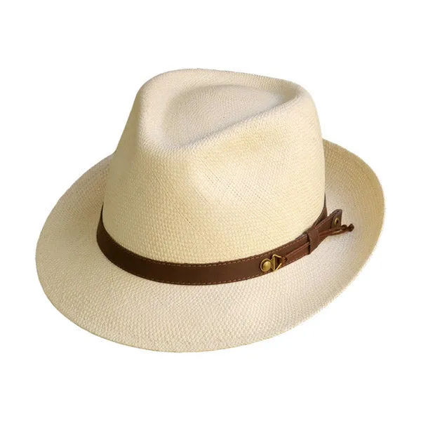 Austral Hats - Beige Panama Hat with Brown Band