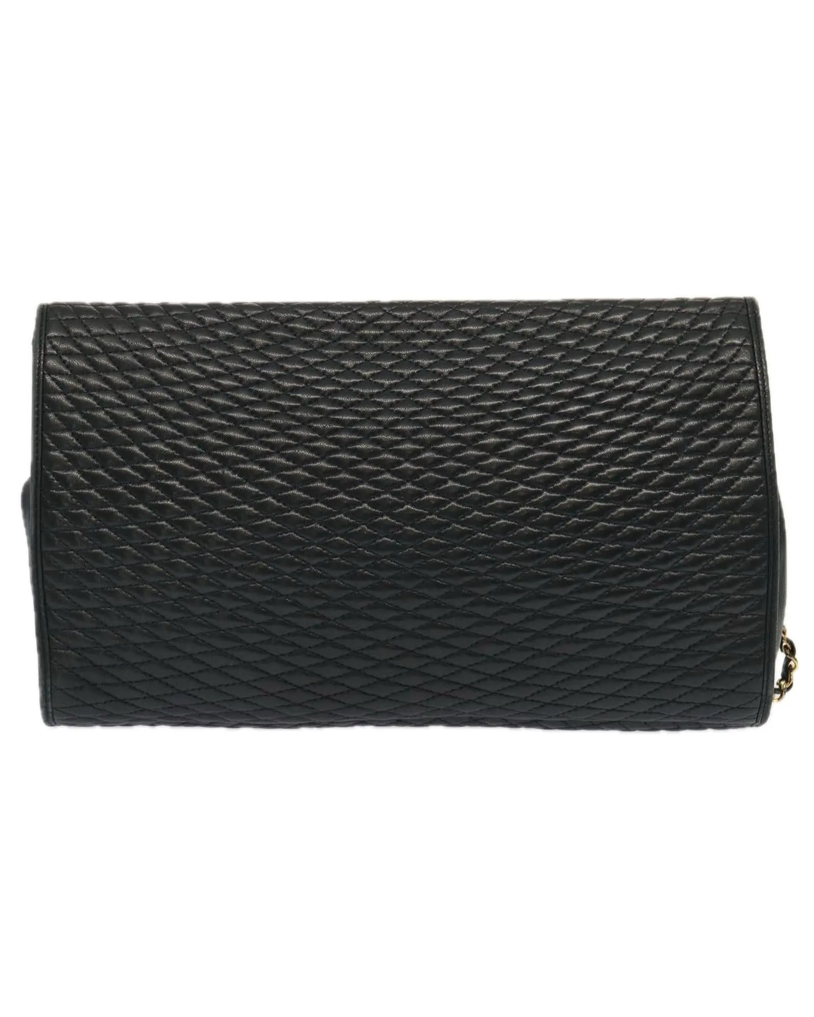 BALLY Womens Black Quilted Leather Shoulder Bag