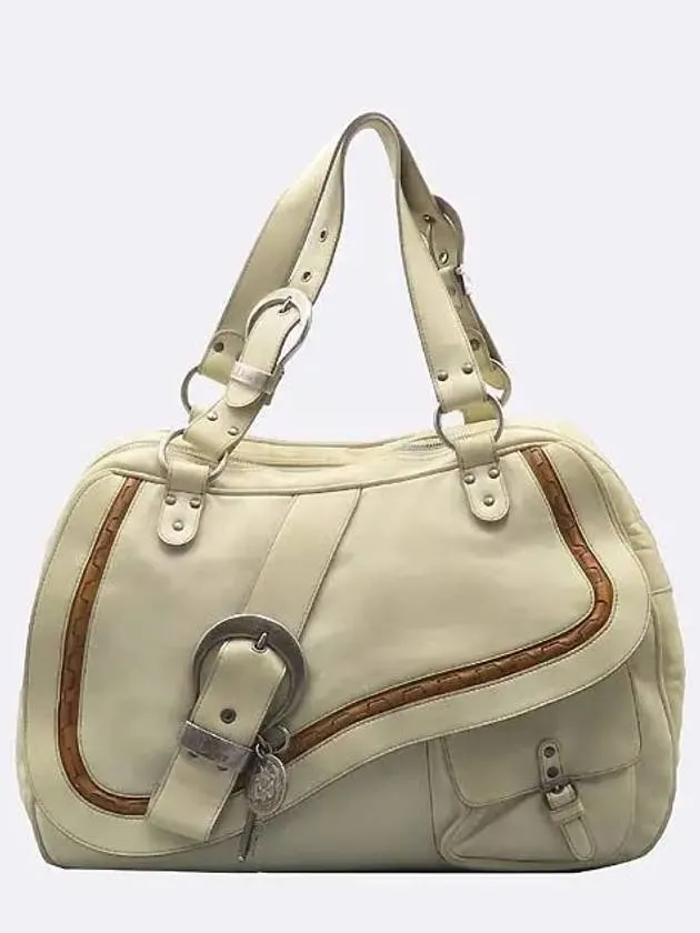 beige shoulder bag