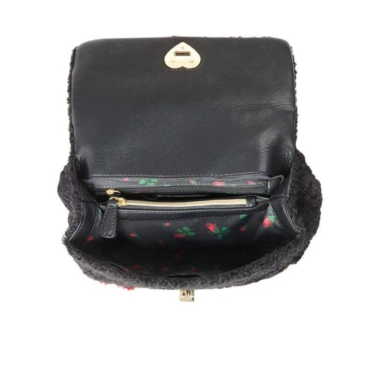 Betsey Johnson Curly Gurl Flap Crossbody