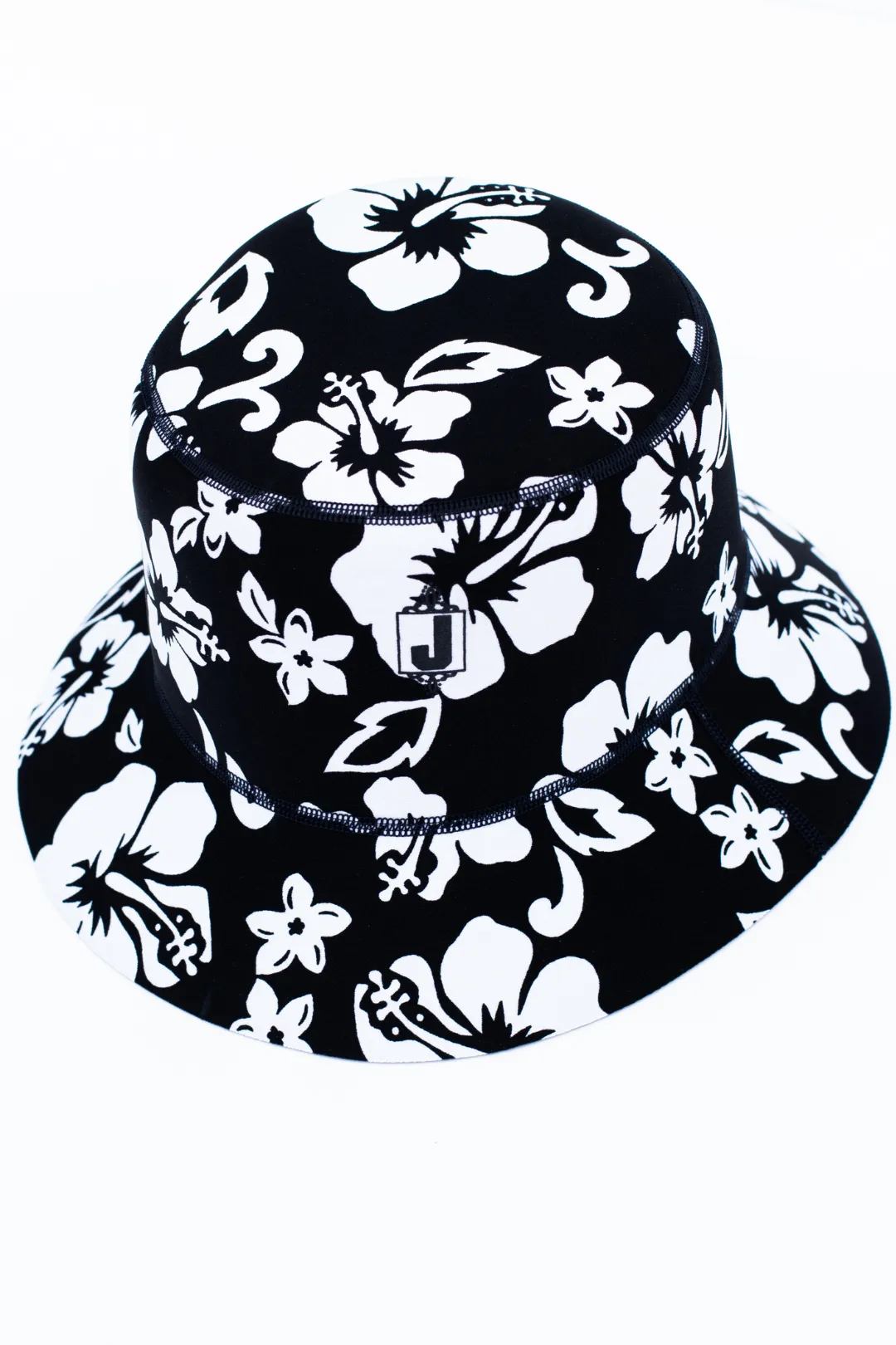 Black Hibiscus Bucket Hat