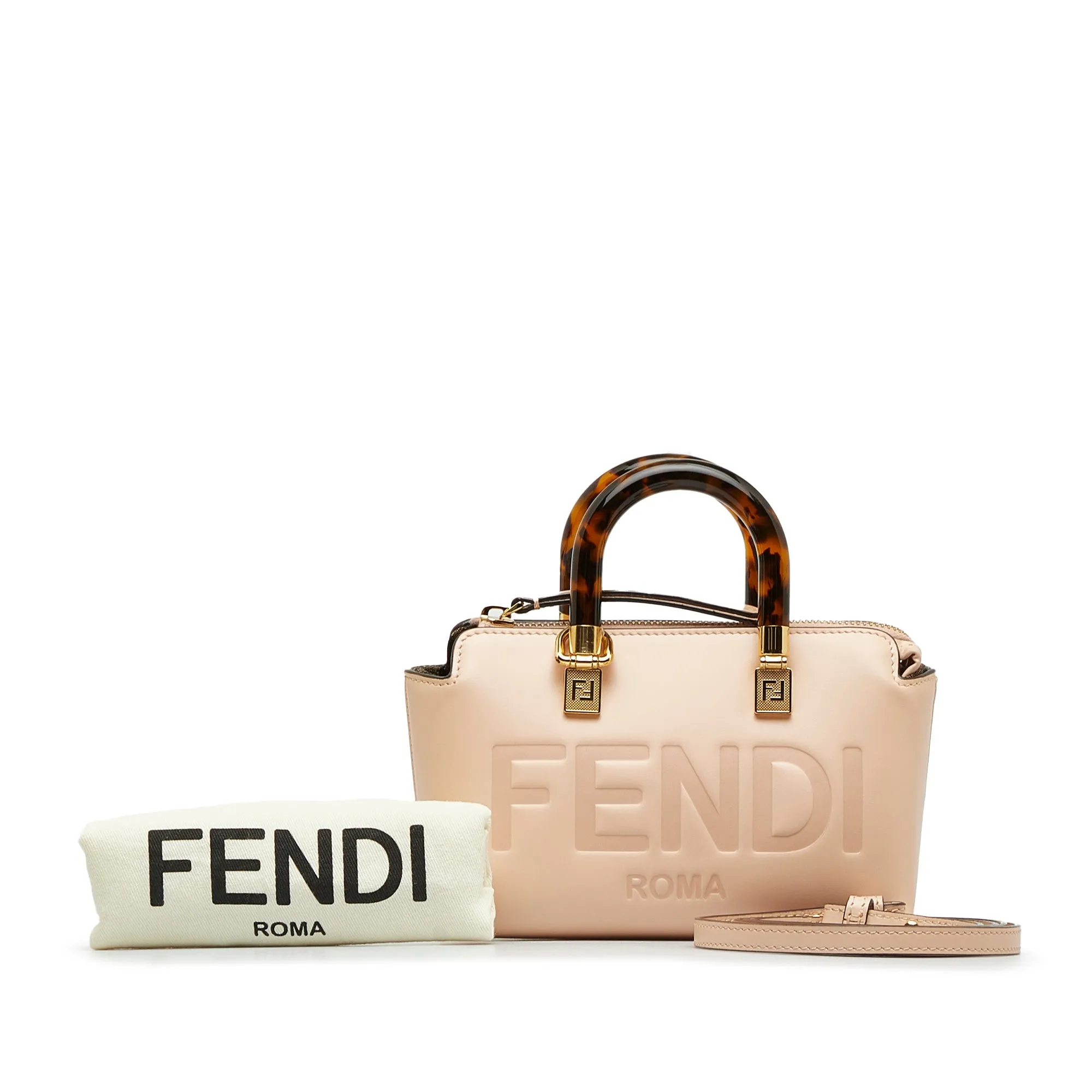 Blush Fendi Mini By The Way Tote Satchel