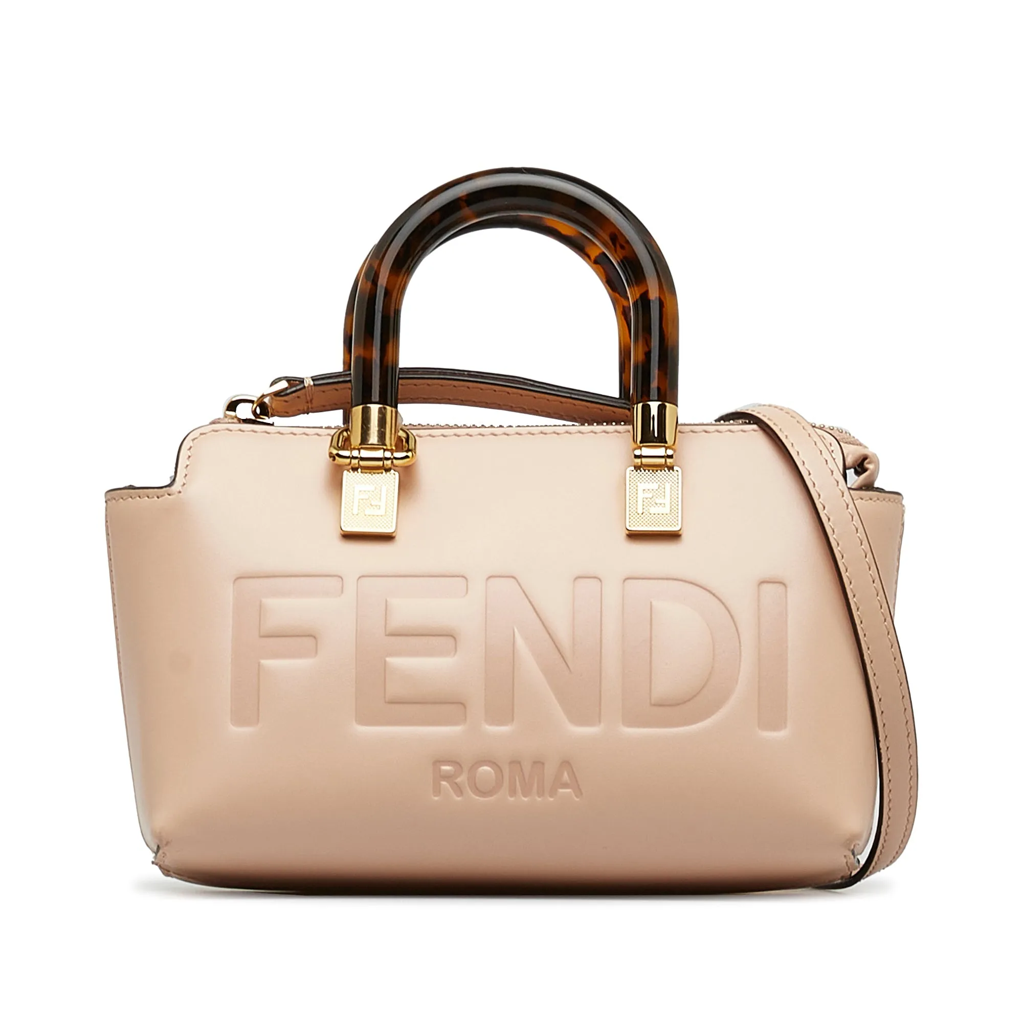 Blush Fendi Mini By The Way Tote Satchel