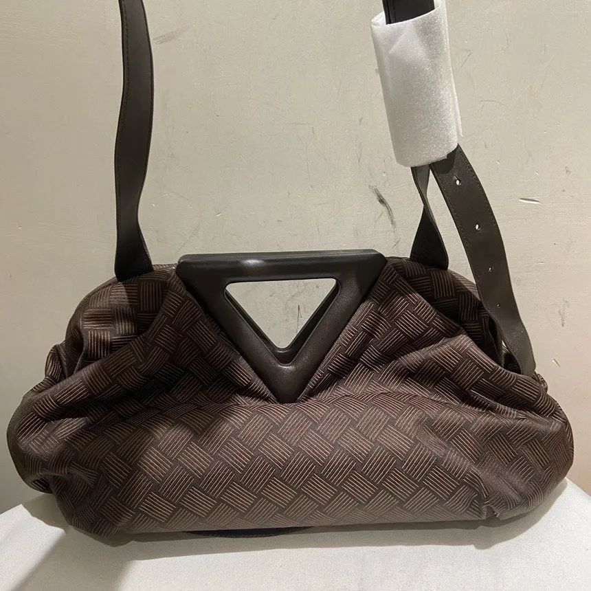 Bottega Veneta Brown Crossbody Bag Small Triangular Handle