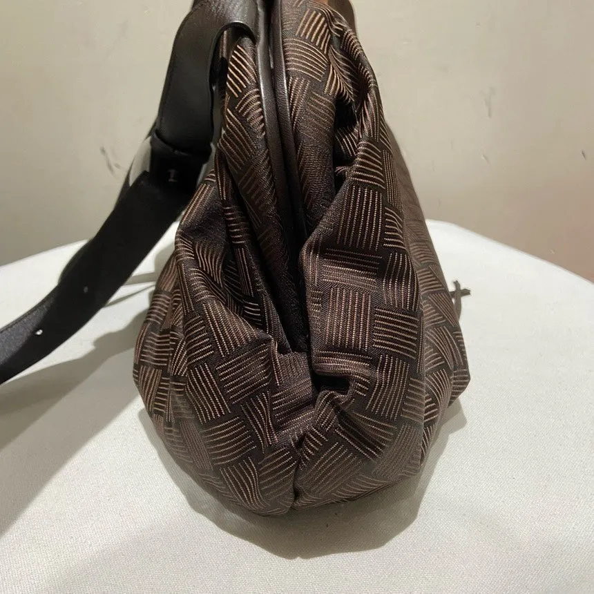 Bottega Veneta Brown Crossbody Bag Small Triangular Handle