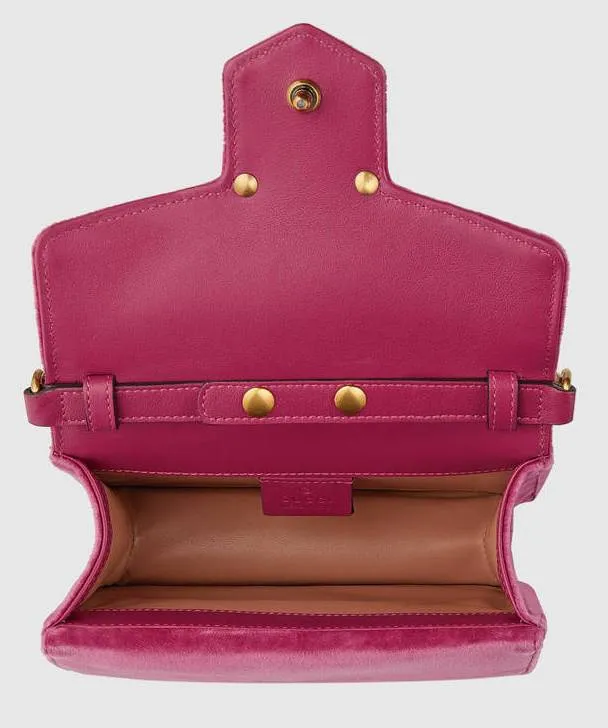 Broadway Velvet Mini Bag, Pink