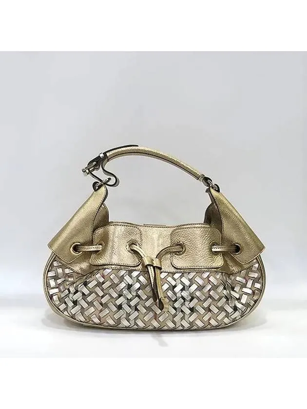 bronze shoulder bag