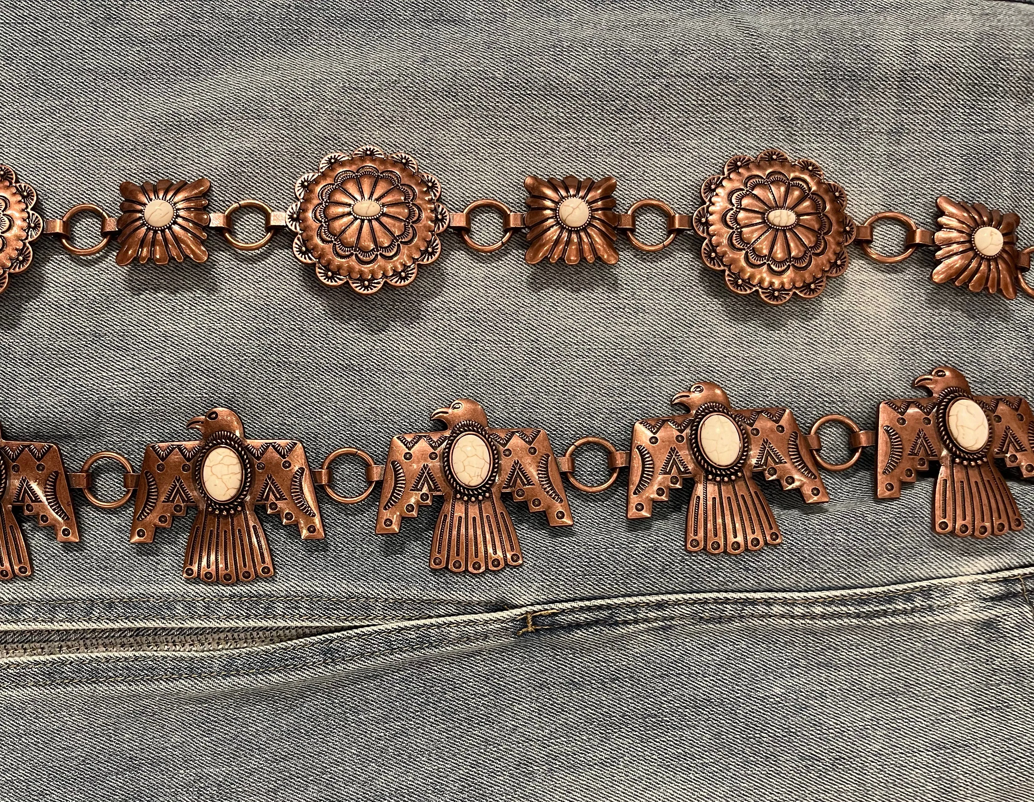 Bronze Western Chain Belt