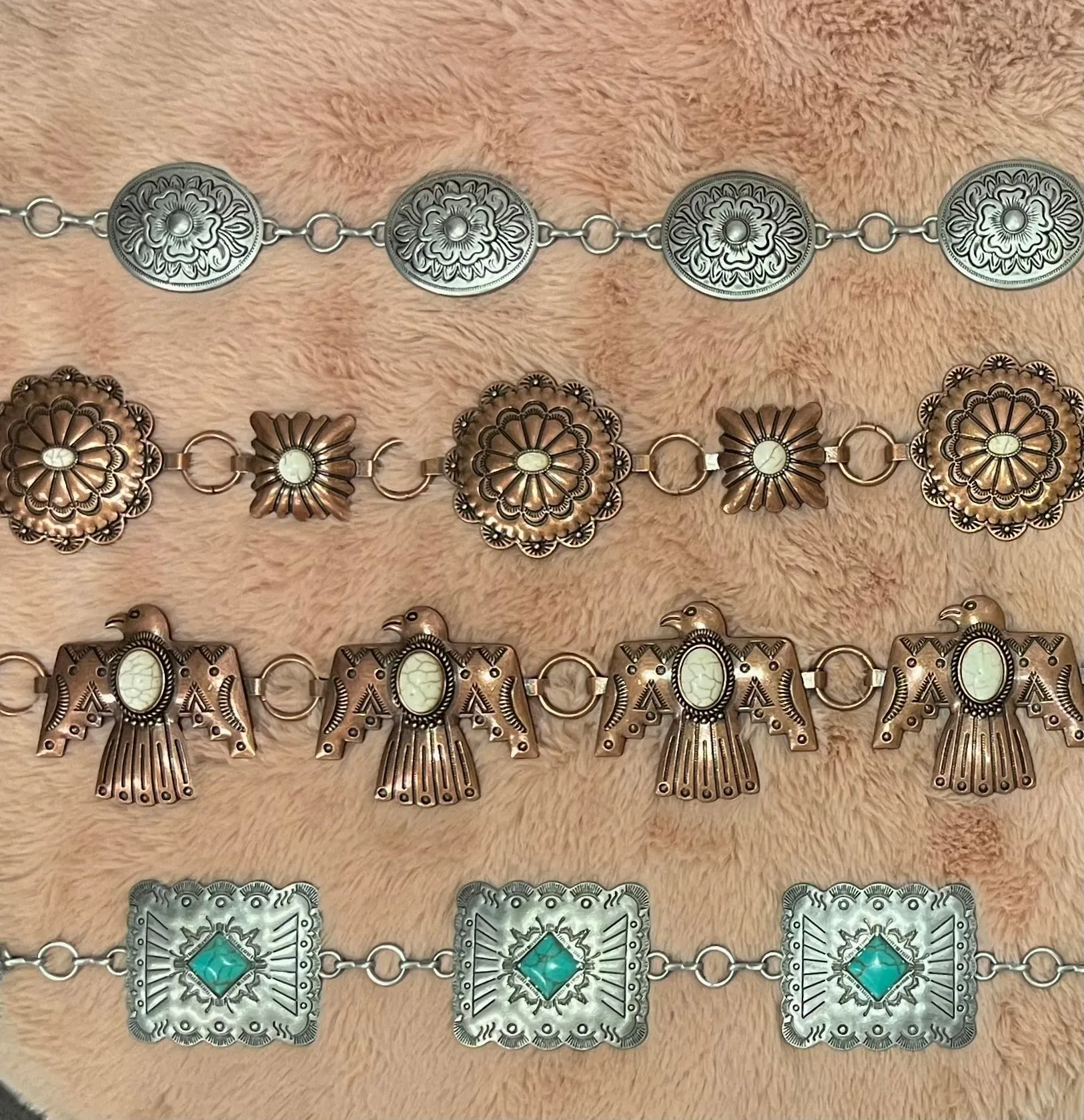 Bronze Western Chain Belt