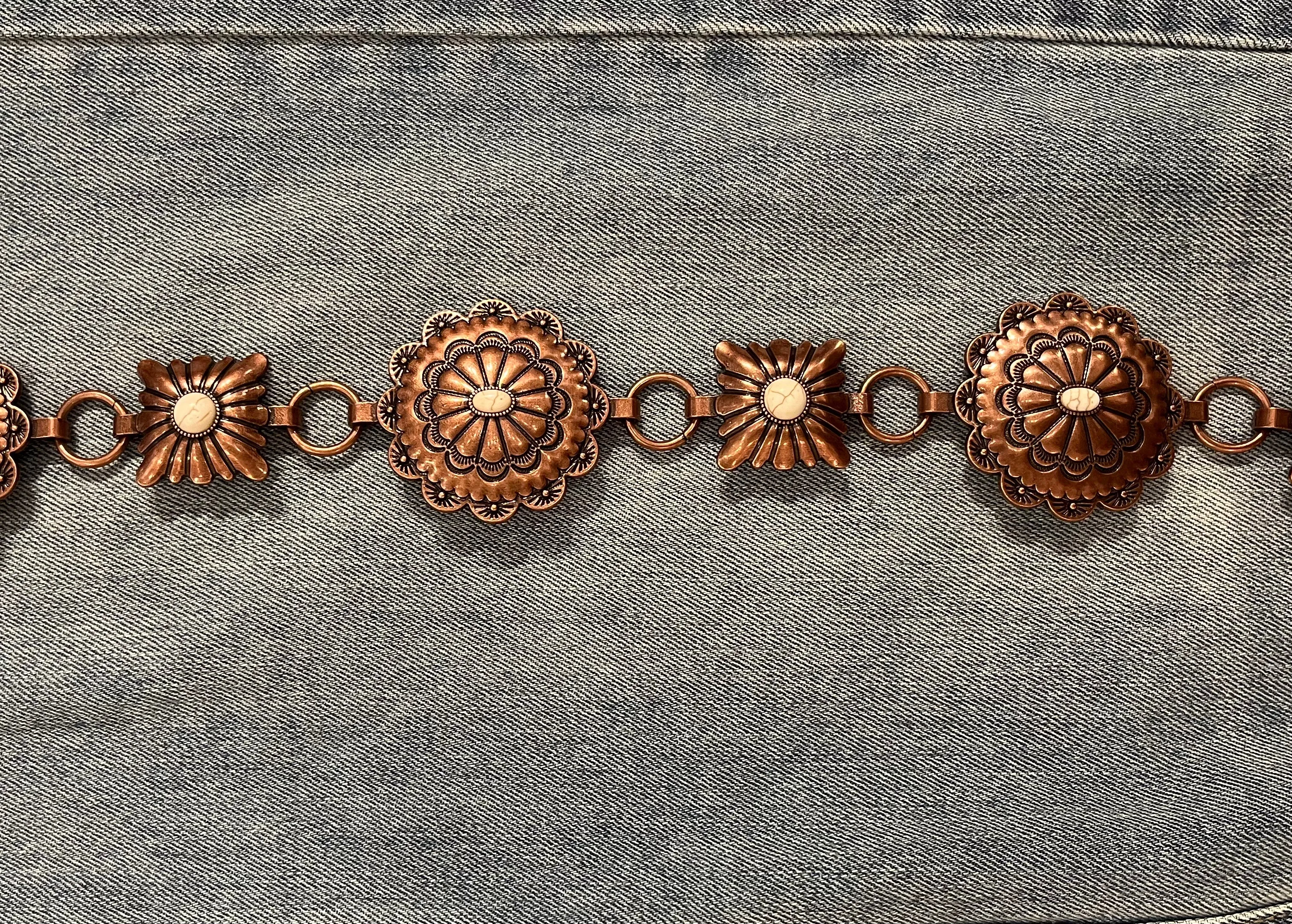 Bronze Western Chain Belt