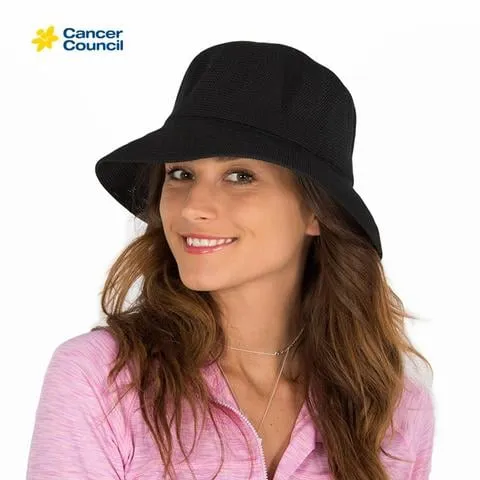 Cancer Council Ladies Tamzin Bucket Hat - Black