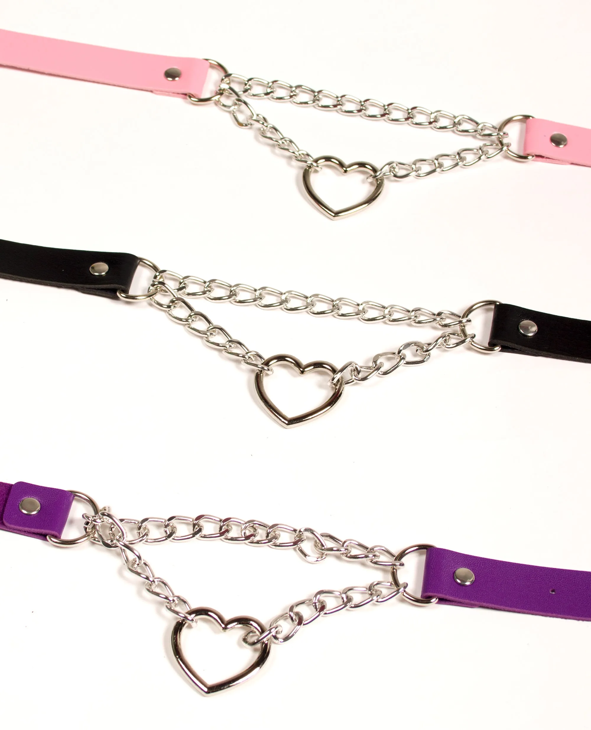 CHAIN HEART COLLAR