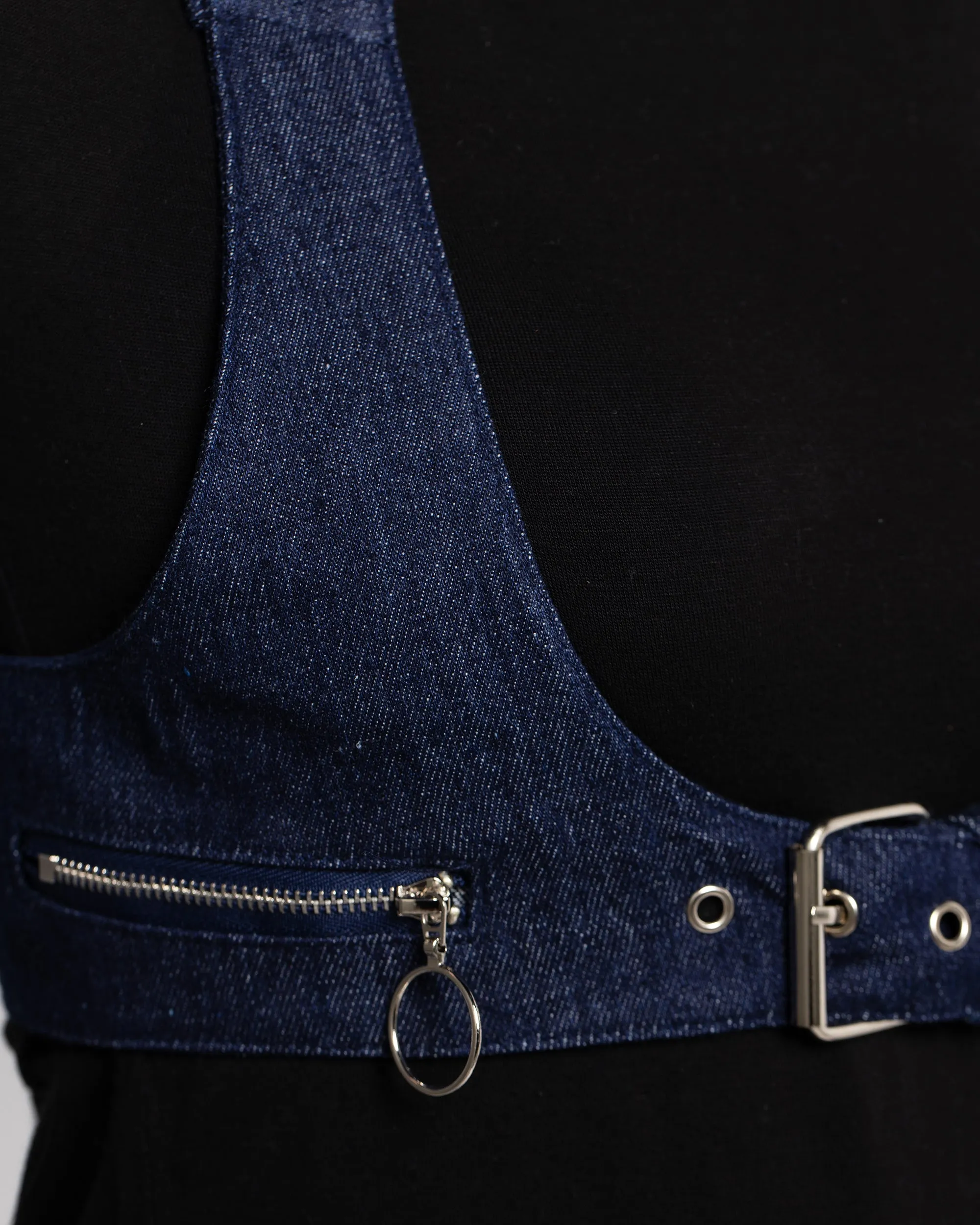 CROSS CHAIN DENIM BELT 1921 - حزام