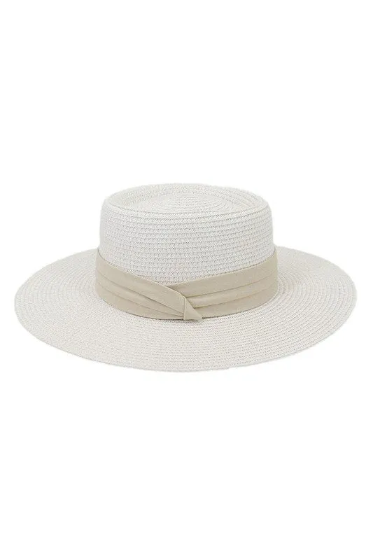 DANDY CLOTH BAND FLOPPY PANAMA HAT