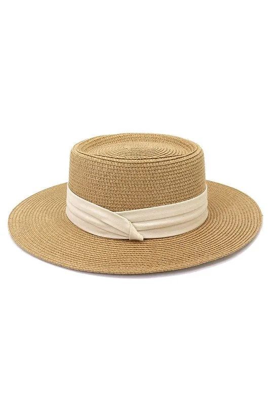 DANDY CLOTH BAND FLOPPY PANAMA HAT