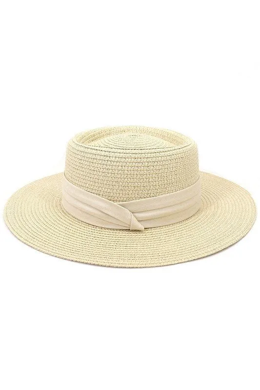 DANDY CLOTH BAND FLOPPY PANAMA HAT