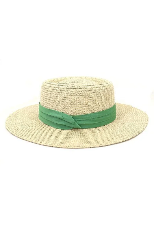 DANDY CLOTH BAND FLOPPY PANAMA HAT