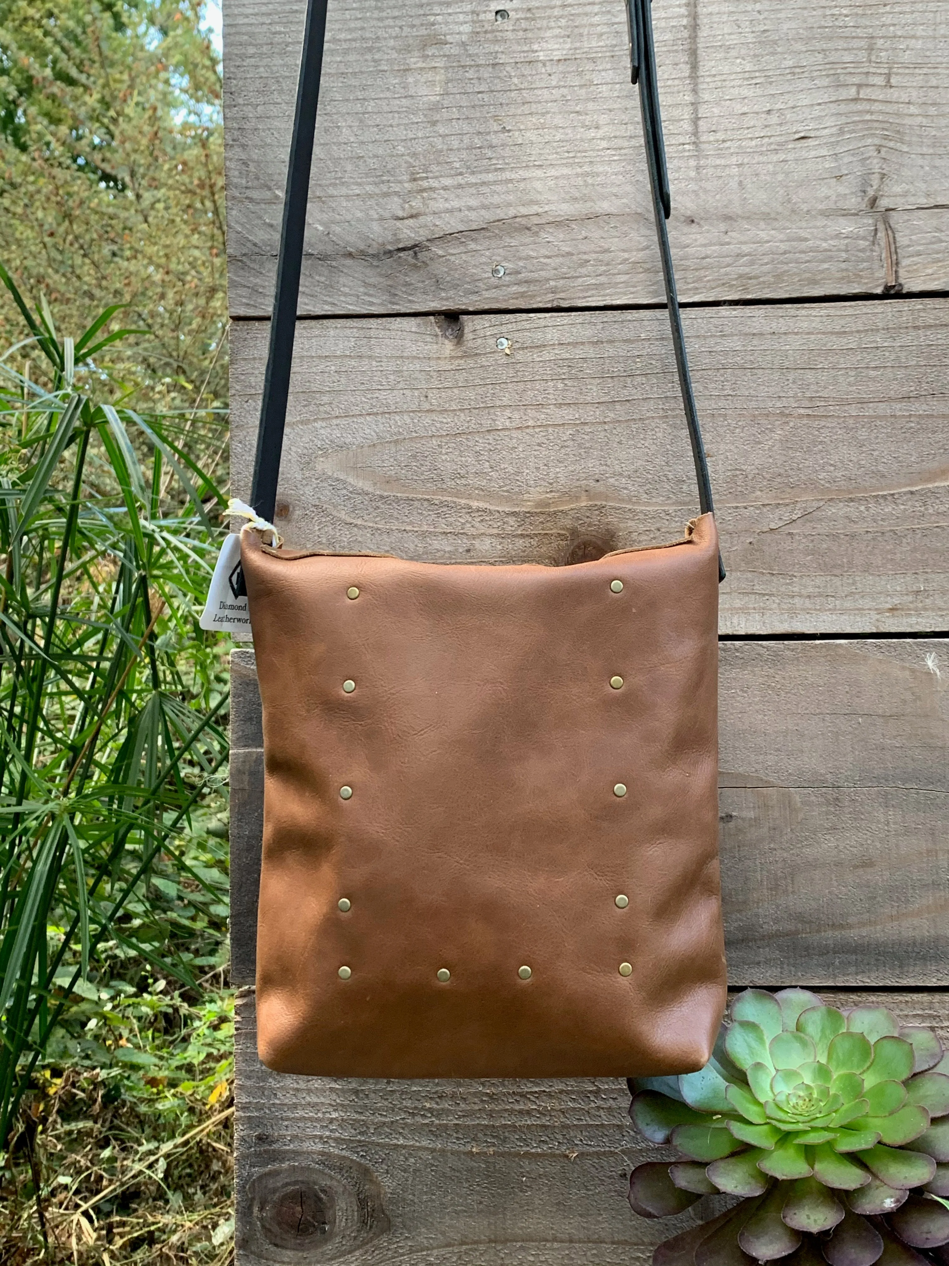 Distressed Brown Urban Satchel