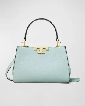 Eleanor Mini Pebbled Leather Satchel Bag