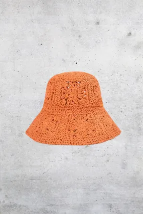 Floral Orange Bucket Hat