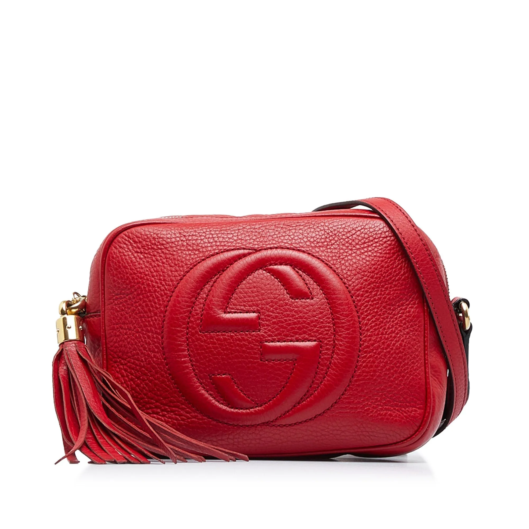 Gucci Soho Disco Crossbody Bag Red