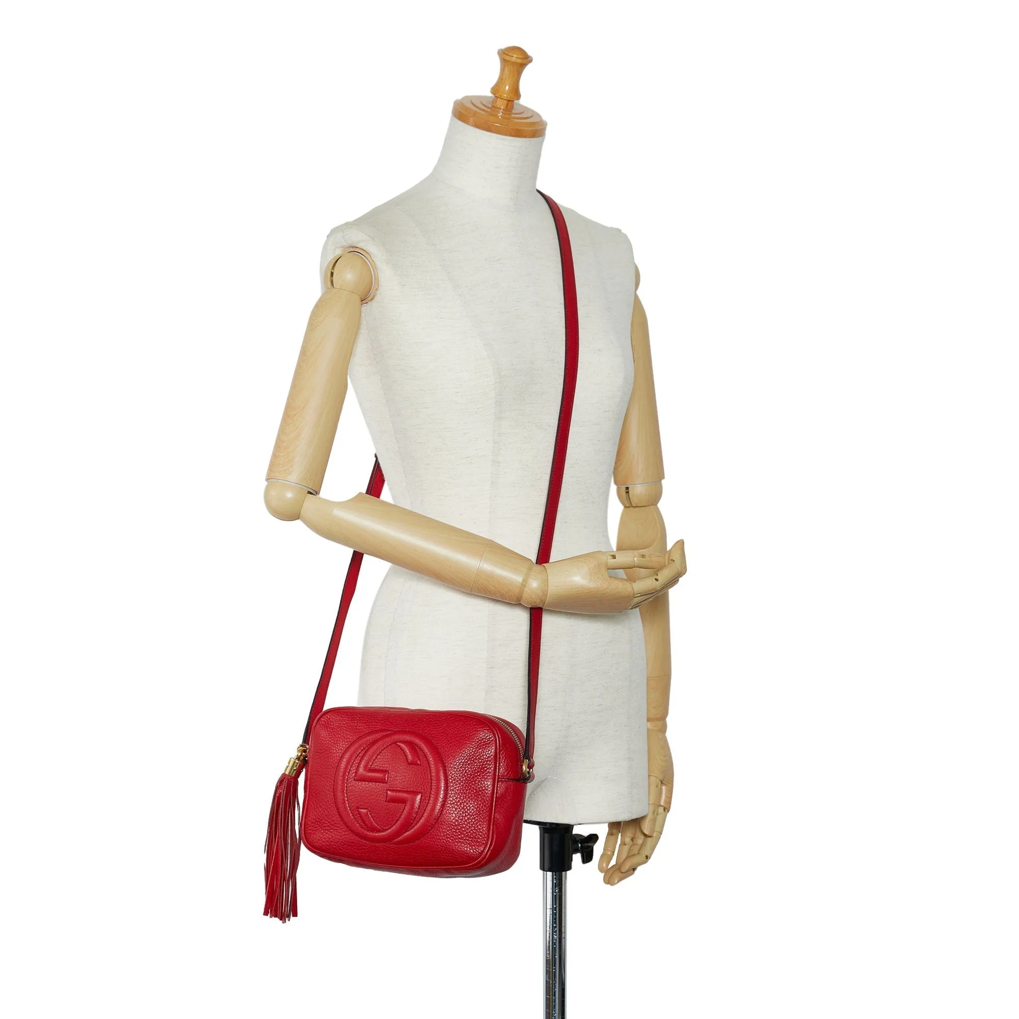 Gucci Soho Disco Crossbody Bag Red