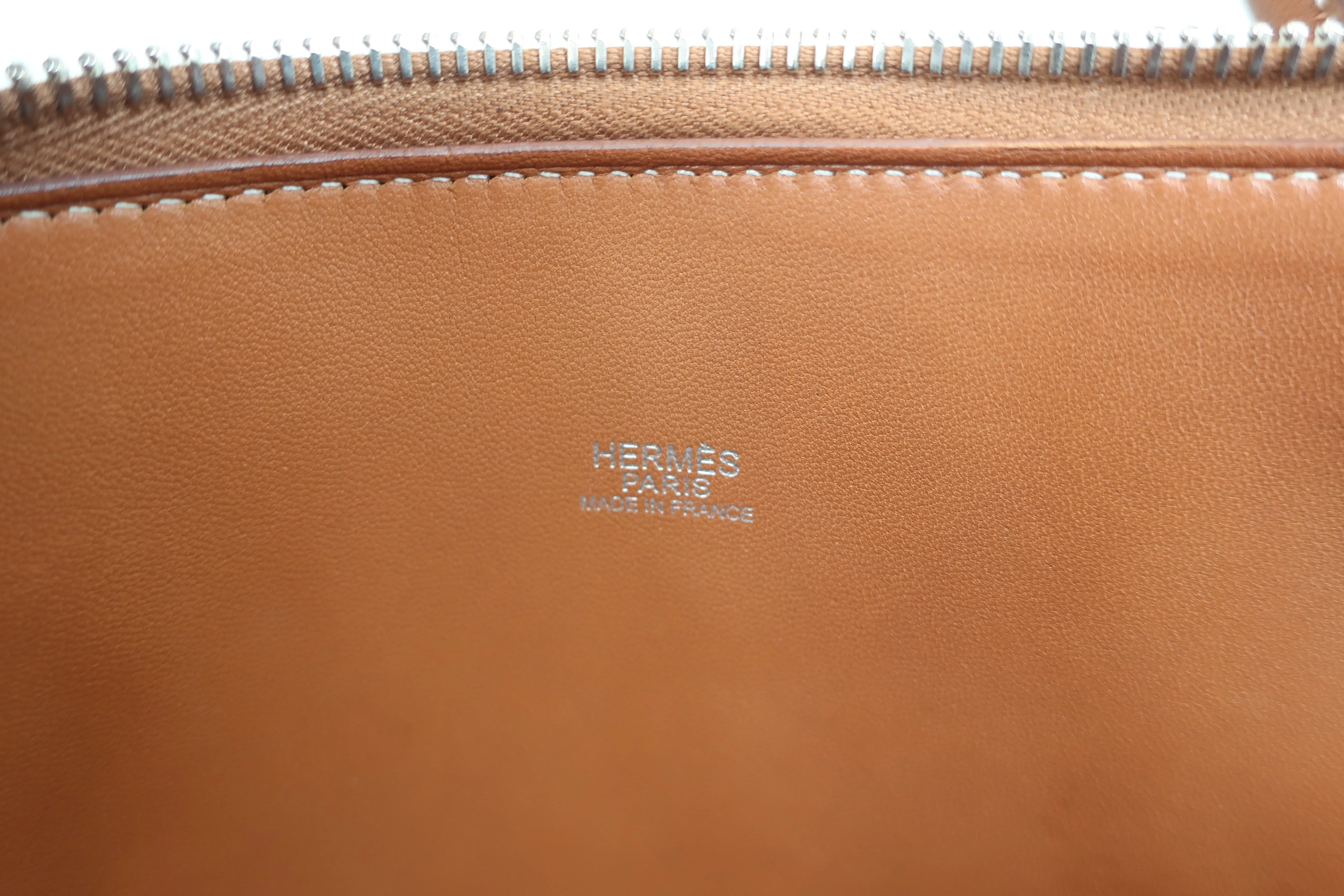 HERMES／エルメス ボリード35 トリヨンクレマンス ゴールド □K刻印 ショルダーバッグ 600090202