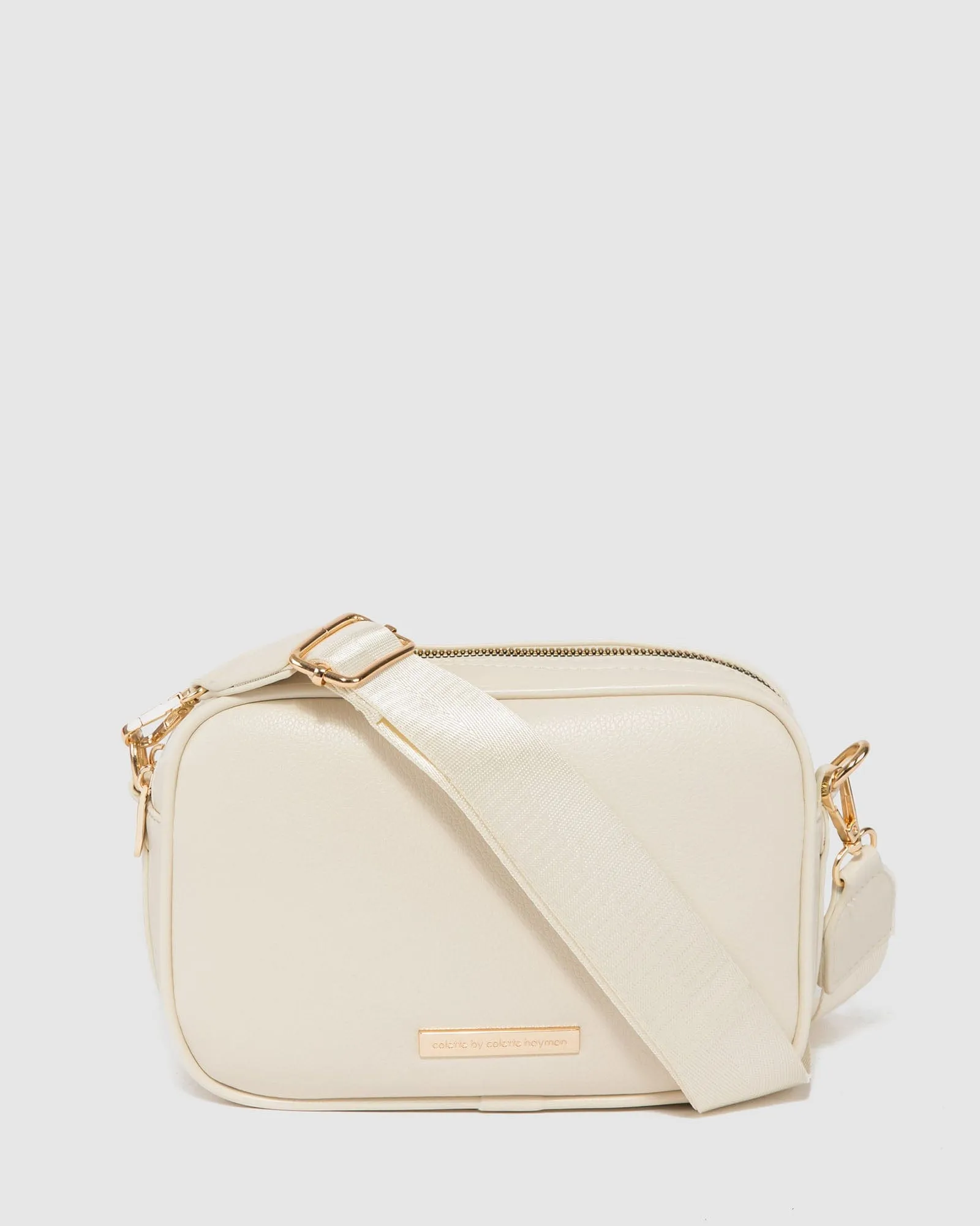 Ivory Selina Webbing Strap Crossbody Bag