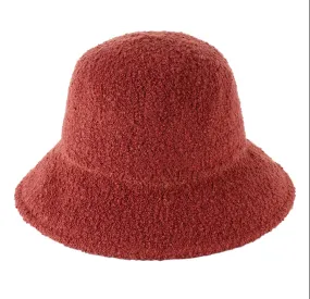 Jeanne Simmons Adjustable Boucle Bucket Hat-Terra Cotta