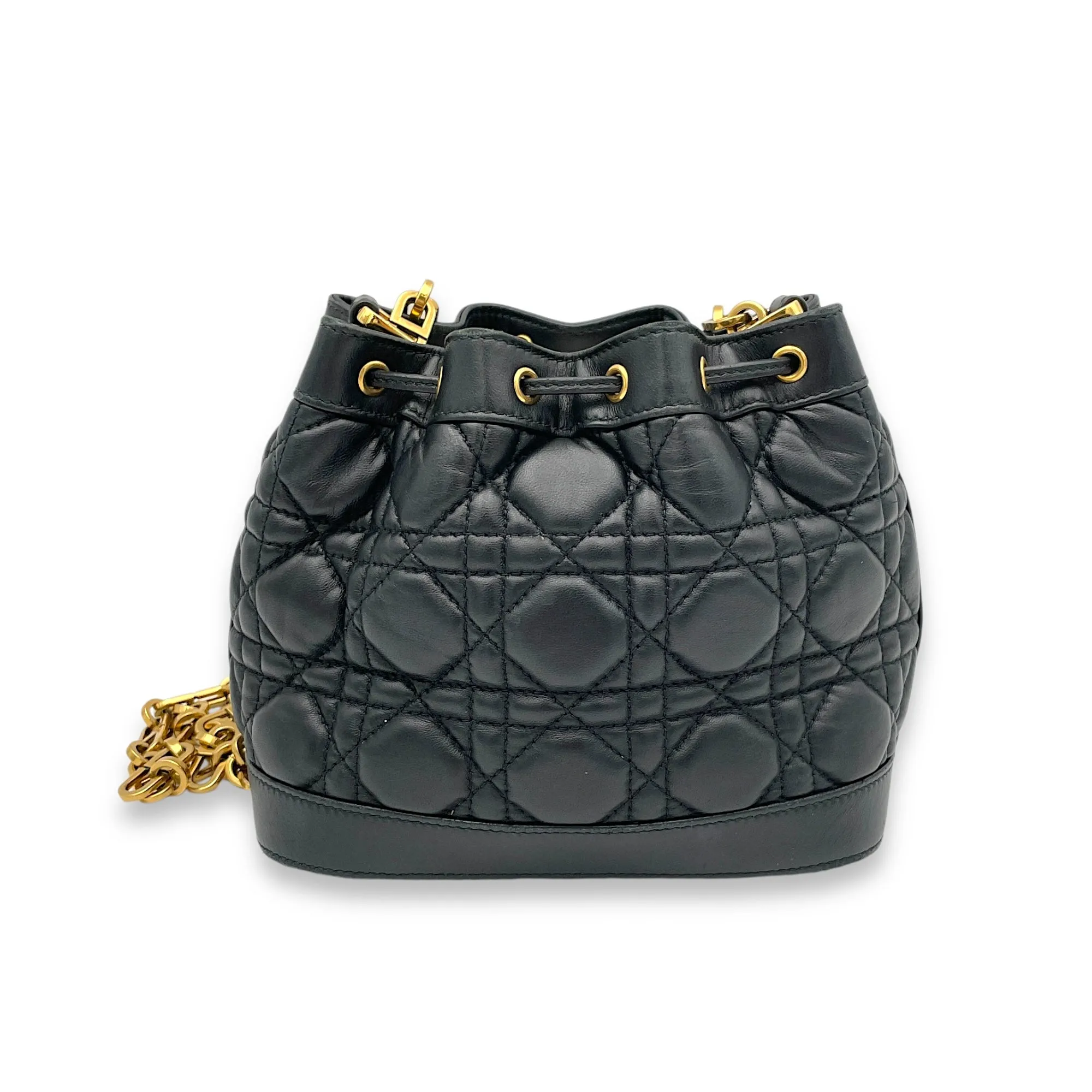 Jolie Bucket Crossbody bag in Lambskin, Gold Hardware