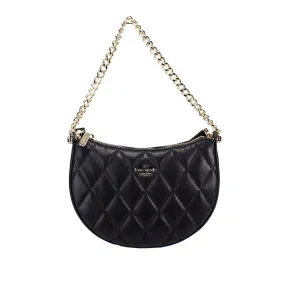 Kate Spade Carey Black Quilted Zip Top Crossbody Bag