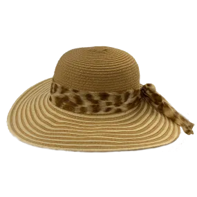 Ladies Leopard Sun Hat