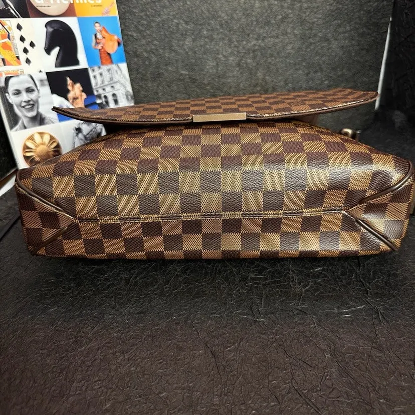 Louis Vuitton Damier Ebene Crossbody Bag Brown Medium