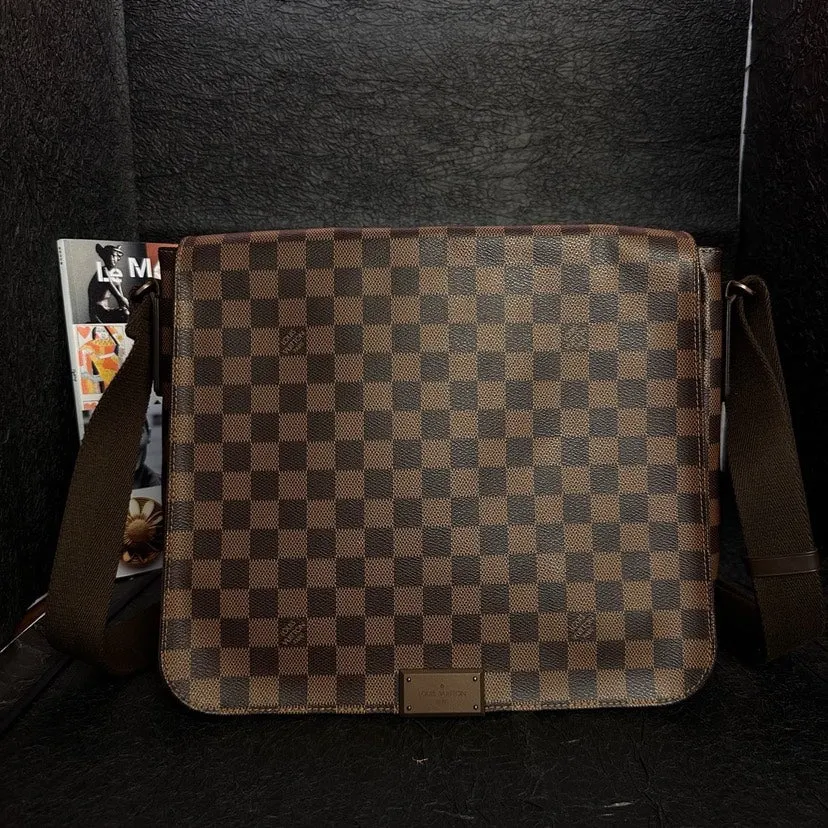 Louis Vuitton Damier Ebene Crossbody Bag Brown Medium