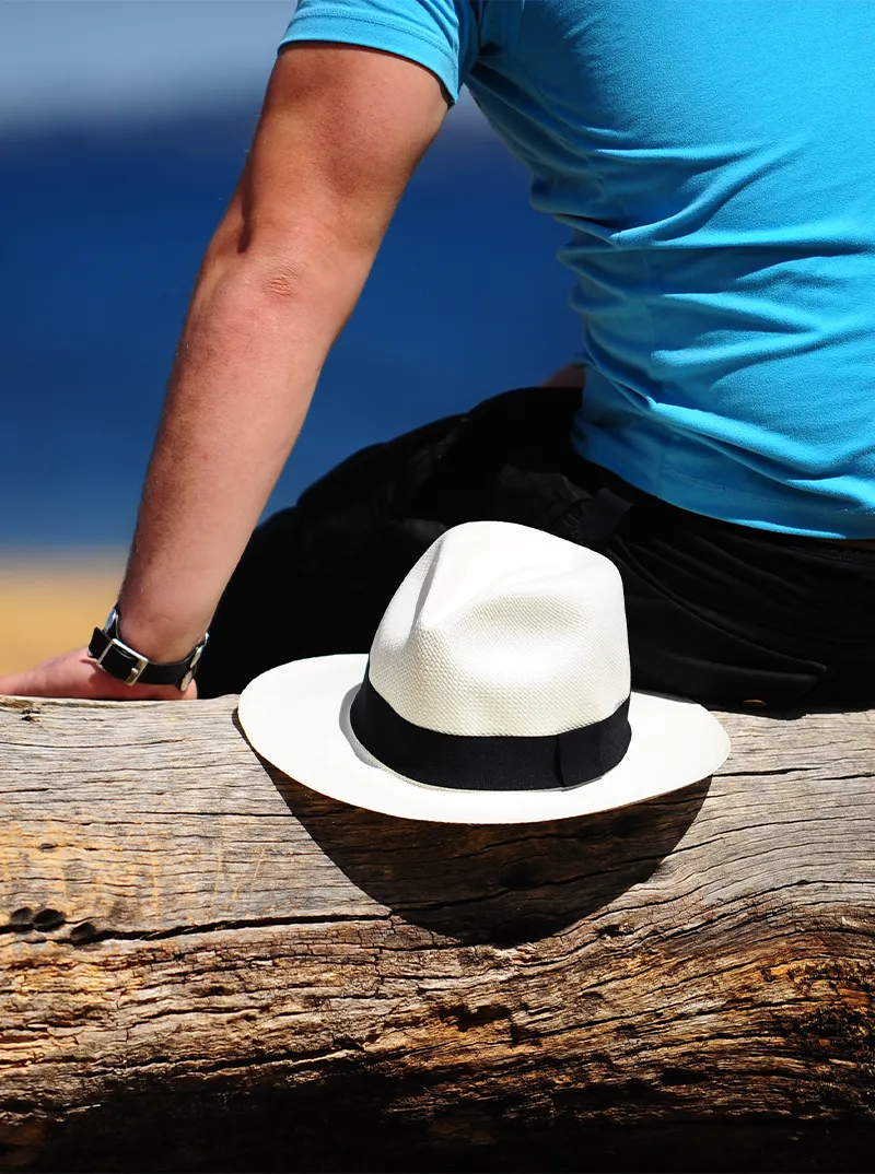 Men's Panama Hat - White Fedora Hat