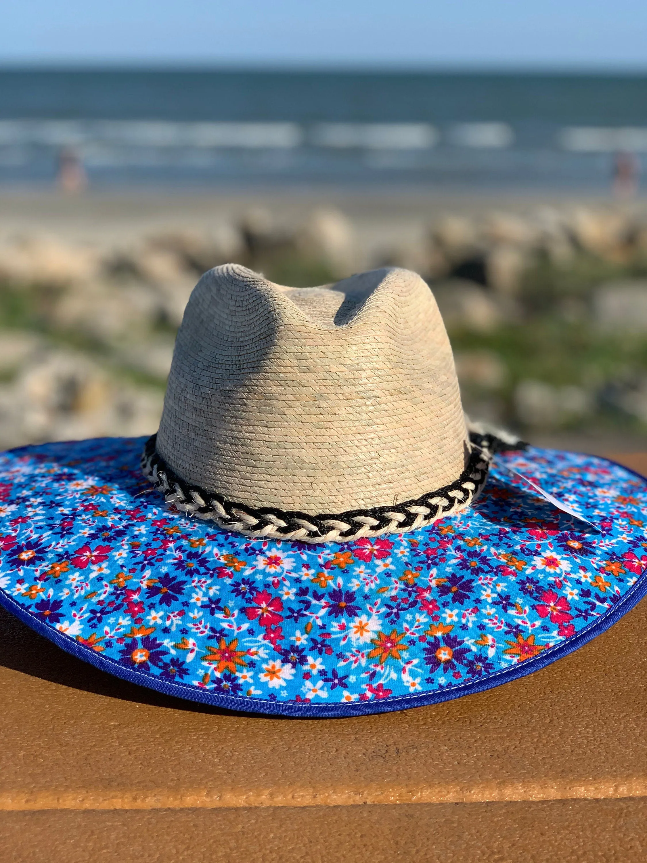 Palm Hat Panama Hat Straw Hat Indiana Hat for Beach Hat for Woman Hat Floral