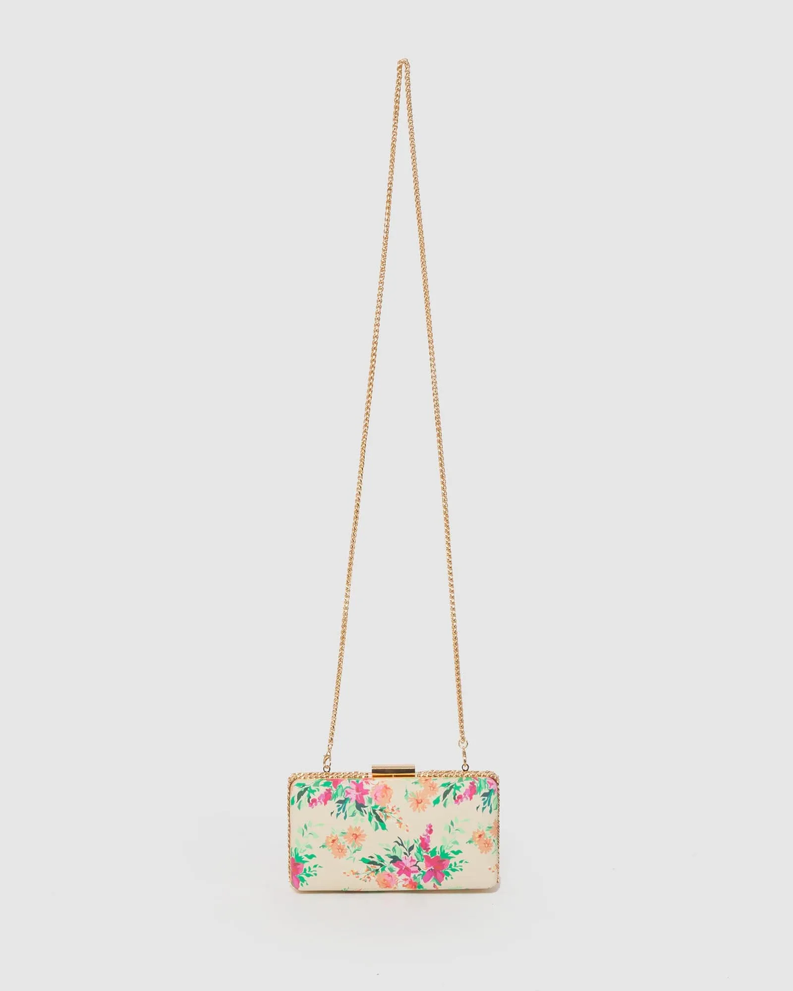 Print Steph Chain Clutch Bag