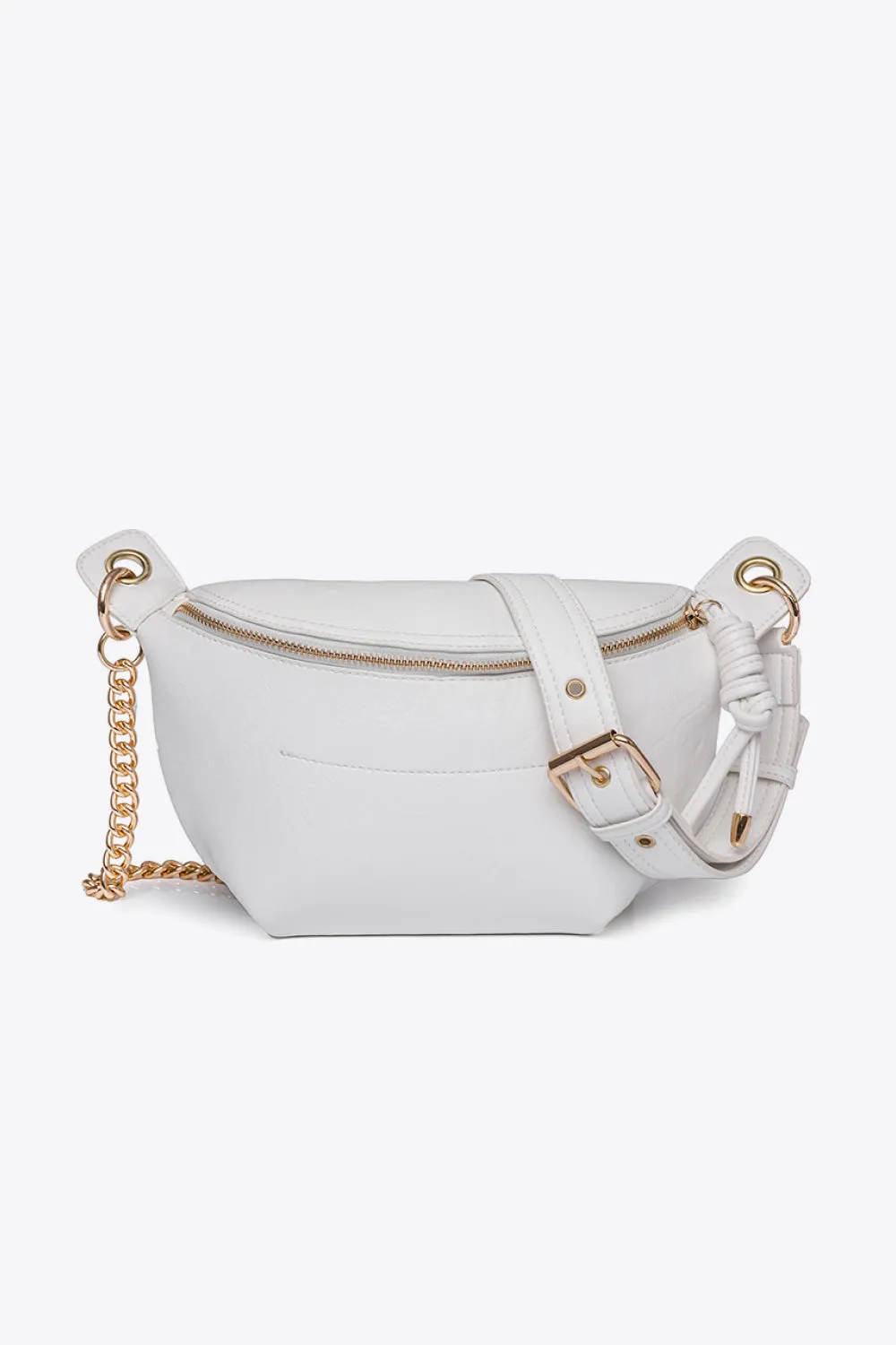 PU Leather Chain Strap Crossbody Bag