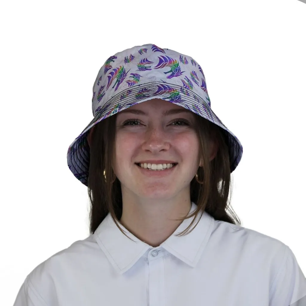 Rainbow Dragons and Unicorns Bucket Hat