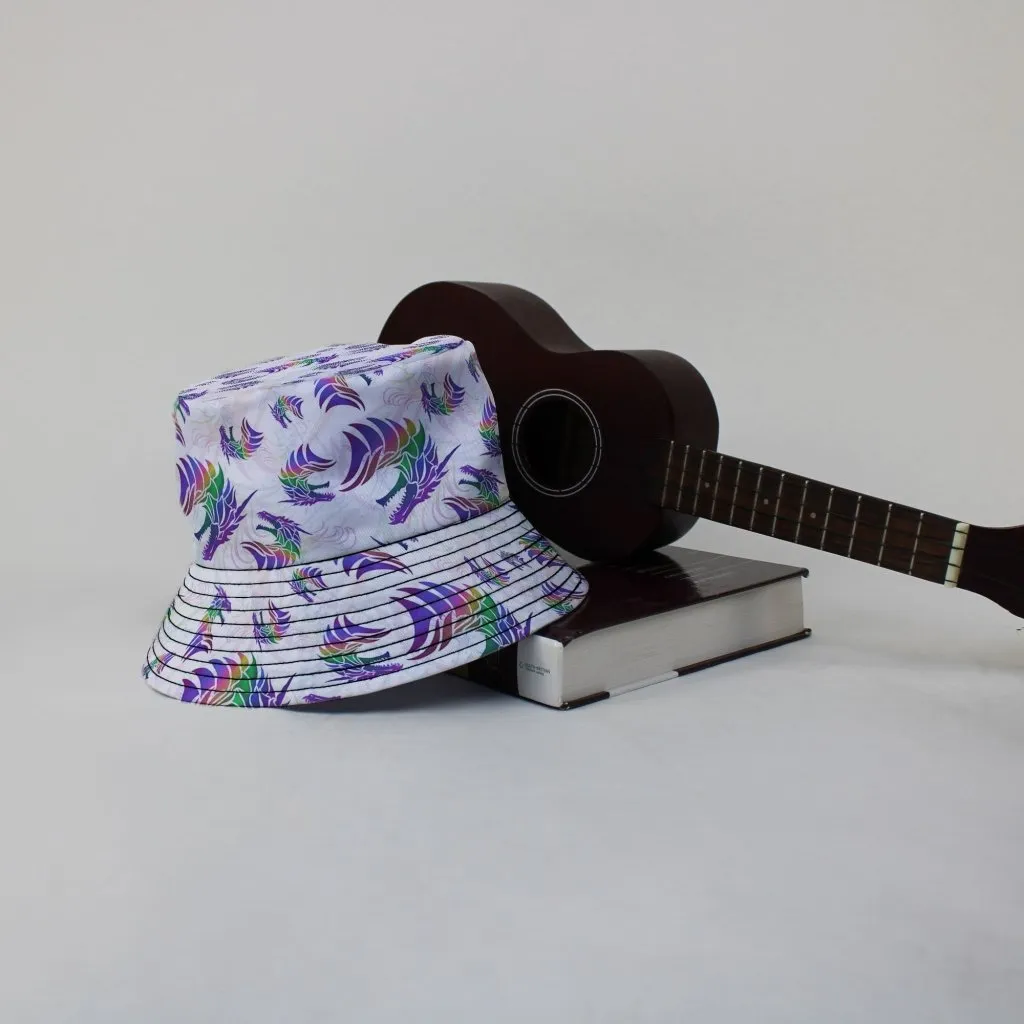 Rainbow Dragons and Unicorns Bucket Hat