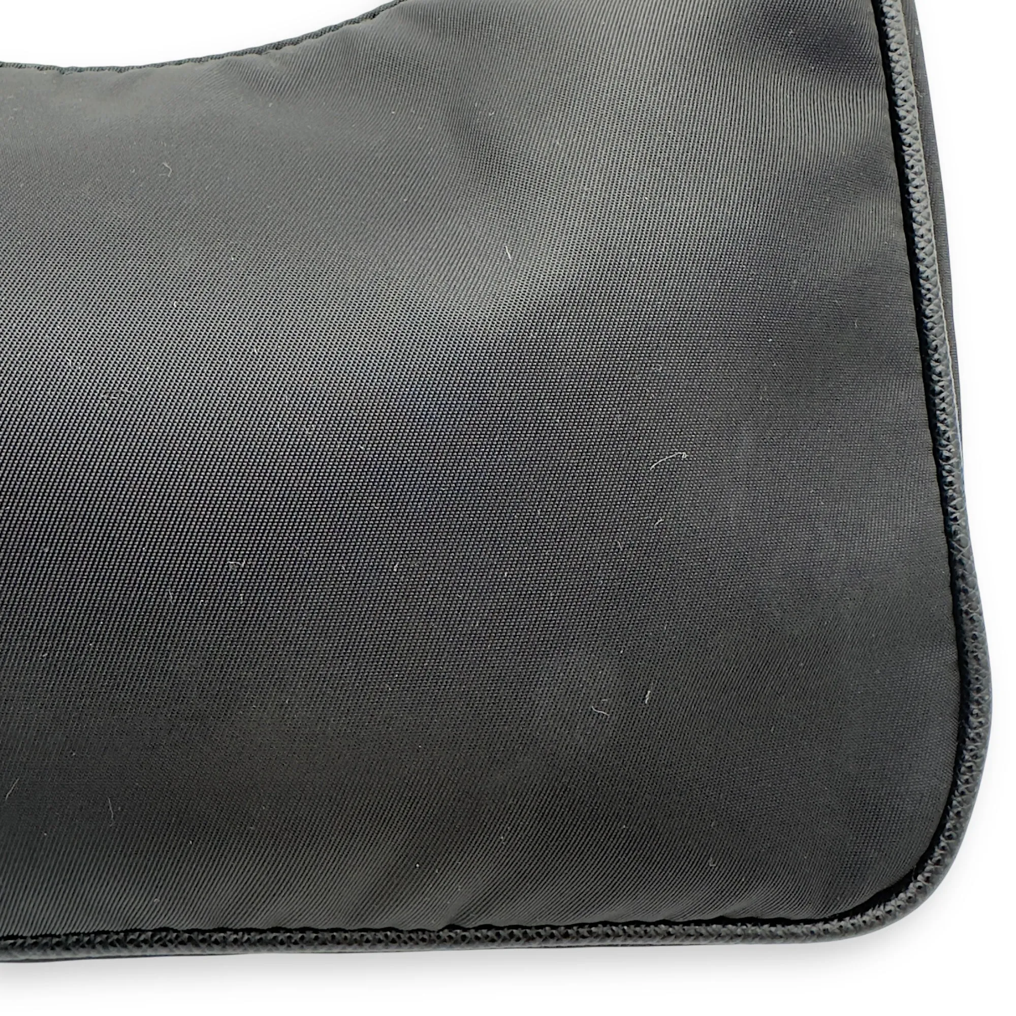 Re-Edition Crossbody Bag Black in Re-Nylon, Silver hardware