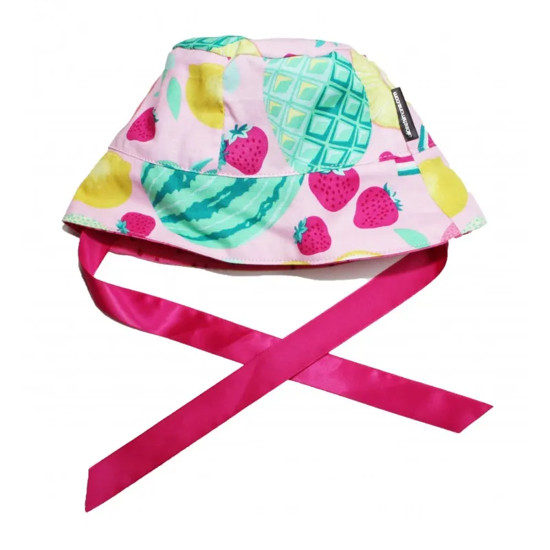 Reversible Sun Hat, Fruit Salad (Pink)