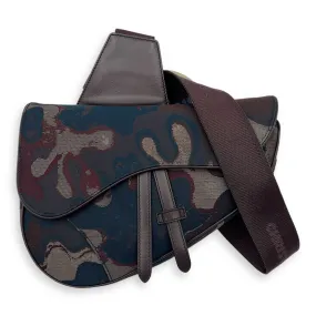 Saddle Crossbody Bag Peter Doig Collaboration in Canvas, Silver hardware