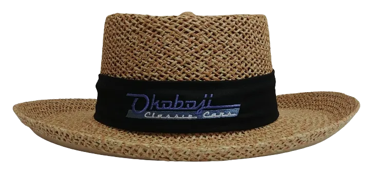 STRAW PANAMA HAT - BLACK BAND