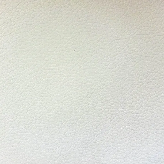 White Faux Leather Pigskin Fabric